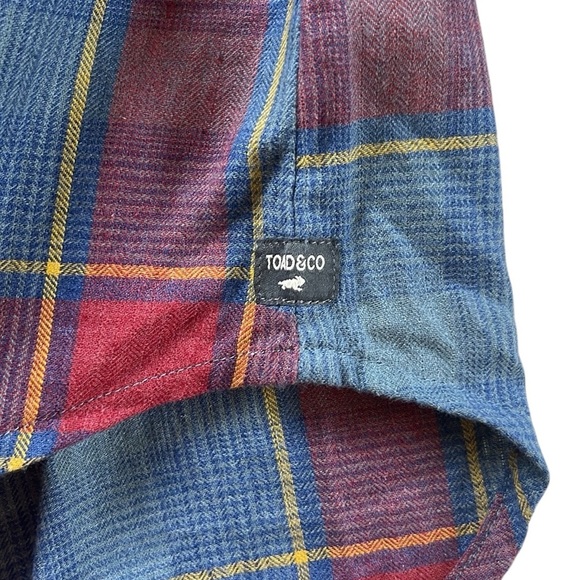 TOAD&CO Re-Form Flannel Shirt NWT Size Small - Picture 12 of 15